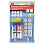 Consolidated Stamp 2000 Plus Self-Inking Deluxe Teachers Stamp Kit, 10 Changeable 5/8" Dia. Messages, Red/Blue Stamps (063614)~#|#~m003435531_sc7