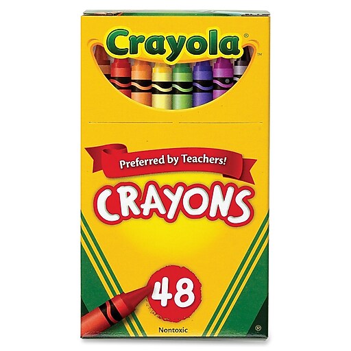 Shop Staples for Crayola Crayon, Assorted Wax, 48 / Box