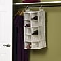 Household Essentials Hanging Shoe Organizer, 10 Pockets, Natural (311344)~#|#~m003447747_sc7