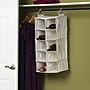 Household Essentials Hanging Shoe Organizer, 10 Pockets, Natural (311344)~#|#~m003447748_sc7