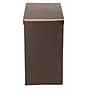 Household Essentials Collapsible Double Hamper with Lid, Poly, Dark Coffee Linen (5614)~#|#~m003447792_sc7