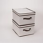Household Essentials Large Storage Box With Coffee Trim, Natural (513)~#|#~m003447804_sc7