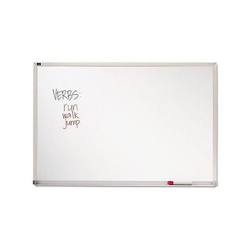 Quartet® Basic Whiteboard, Silver Aluminum Frame, 6'W x 4'H Staples