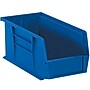 Partners Brand 14 3/4" x 8 1/4" x 7" Plastic Stack and Hang Bin Quill Brand, Blue, 12/Case~#|#~m003448887_sc7