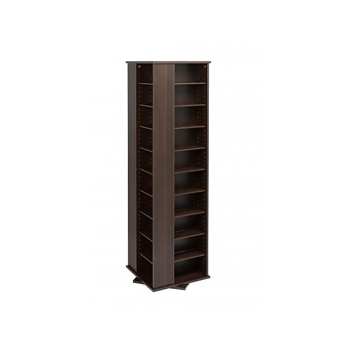 Prepac™ Large 4-Sided Spinning Tower, Black | Staples
