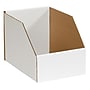 Staples® Jumbo Open Top Bin Boxes, 8" x 12" x 8", White, 25/Bundle~#|#~m003450583_sc7