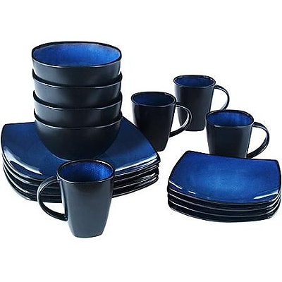 Gibson Home Soho Lounge Square 16-Piece Dinnerware Set - Thumbnail 4