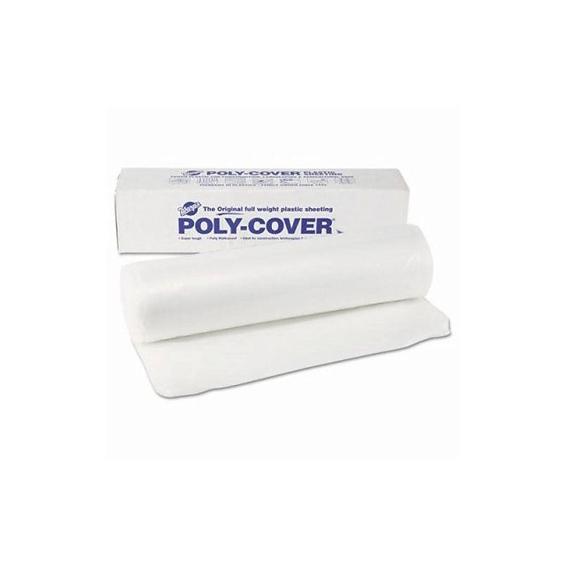 Warp Brothers Poly-Cover Plastic Sheeting, 4 mil, 20 ft. x 100 ft., Clear (795-4X20-C) image 1