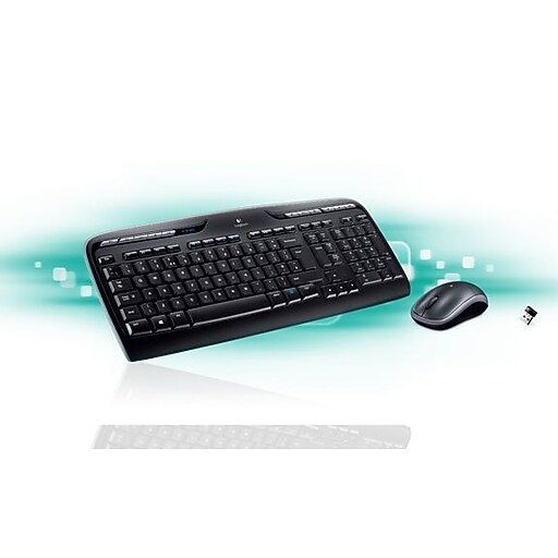 Logitech MK320 FullSize Wireless Multimedia Keyboard and Optical Mouse