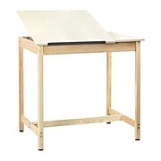 SHAIN Drawing Table 39.75"H x 42"W x 30"D Solid Maple
