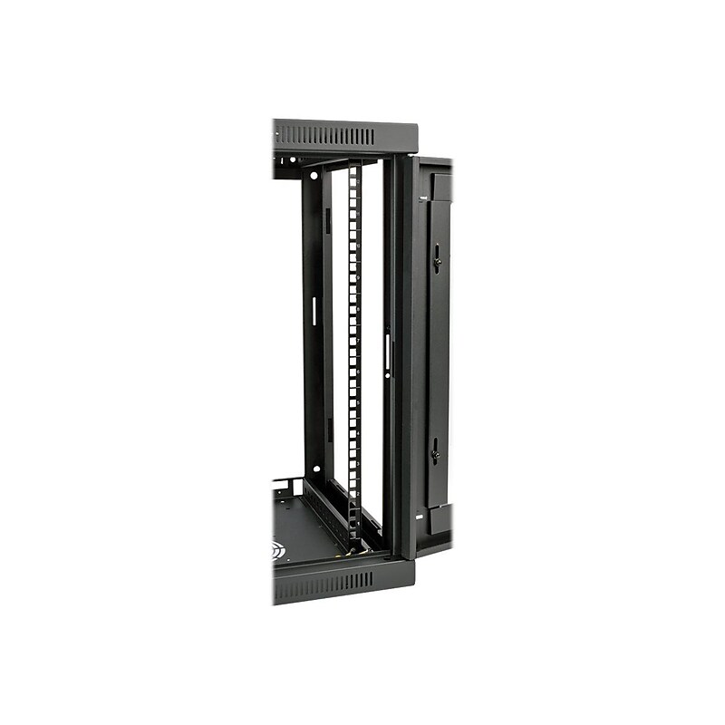 Tripp Lite SmartRack 12U Wall Mount Low-Profile Rack Enclosure Cabinet with Acrylic Window, Black (SRW12UG) image 1
