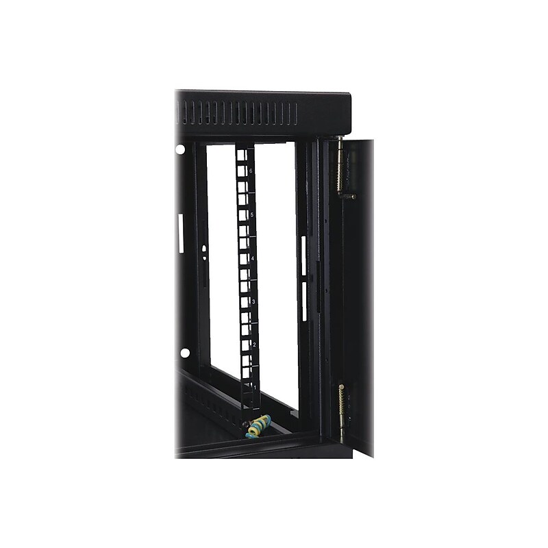 Tripp Lite SmartRack 6U Wall Mount Low-Profile Rack Enclosure Cabinet with Acrylic Window, Black (SRW6UG) image 1