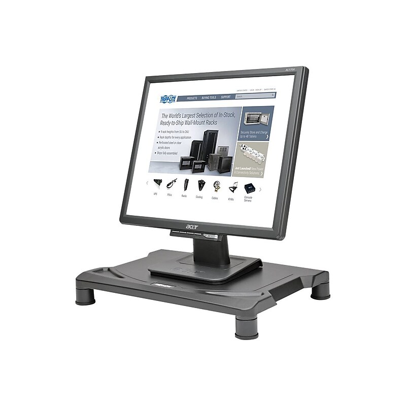 Tripp Lite Universal Monitor Riser Stand, Black (MR1612) image 1