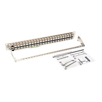 Tripp Lite 48 Port Rack-Mount STP Shielded Cat6a Feedthrough Network Patch Panel, 19", Manila (N254-048-SH-6A)