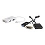 StarTech MDP2VGDVHDW 10.6" Mini DisplayPort to VGA/DVI/HDMI Travel Audio/Video Adapter, White~#|#~m003466508_sc7
