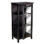Winsome Poppy Display Cabinet with 3-Sided Tempered Glass, 47.2"H, Black (20523)~#|#~m003475641_sc7