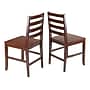 Winsome Ladder Back Chairs, Antique Walnut, 2/Set (94236)~#|#~m003475700_sc7