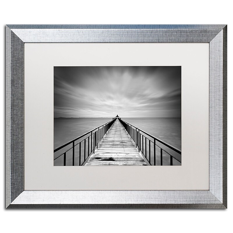 Trademark Fine Art ''Withstand'' by Michael de Guzman 16" x 20" White Matted Silver Frame (ALI0286-S1620MF) image 1