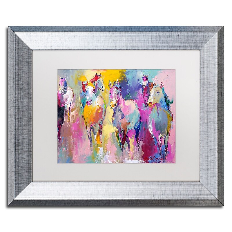 Trademark Fine Art ''Wild'' by Richard Wallich 11" x 14" White Matted Silver Frame (ALI0361-S1114MF) image 1