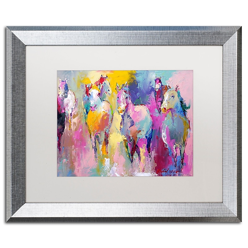 Trademark Fine Art ''Wild'' by Richard Wallich 16" x 20" White Matted Silver Frame (ALI0361-S1620MF) image 1