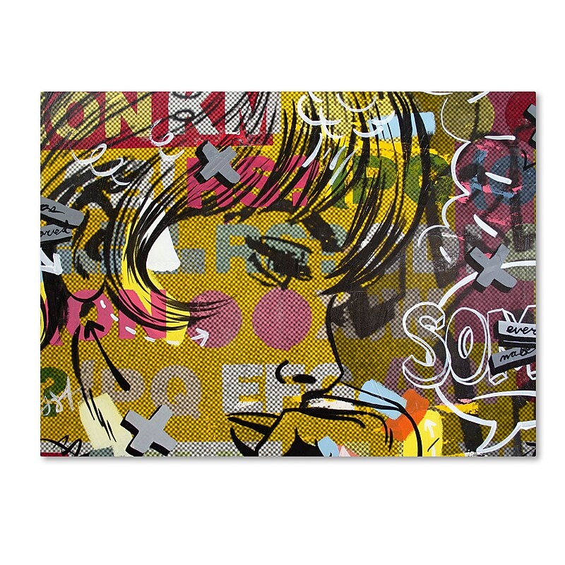 Trademark Fine Art ''Every Sometimes'' by Dan Monteavaro 14" x 19" Canvas Art (ALI0953-C1419GG) image 1