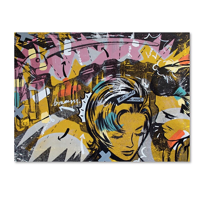 Trademark Fine Art ''Surprise B'' by Dan Monteavaro 24" x 32" Canvas Art (ALI0962-C2432GG) image 1