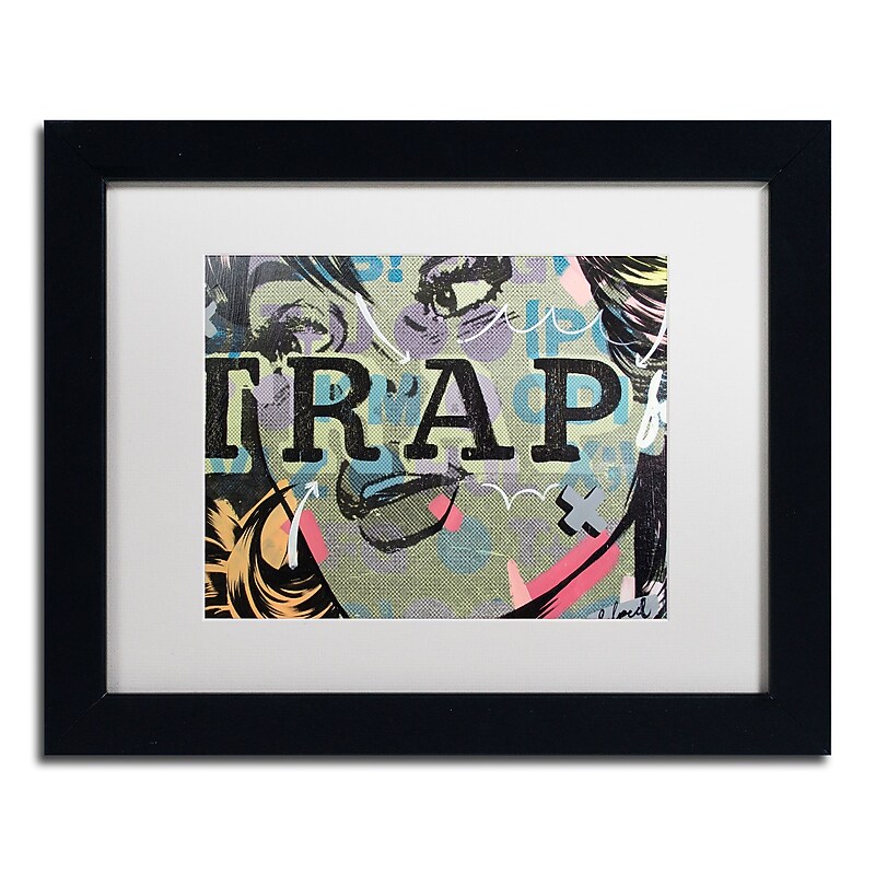 Trademark Fine Art ''Trap'' by Dan Monteavaro 11" x 14" White Matted Black Frame (ALI0966-B1114MF) image 1