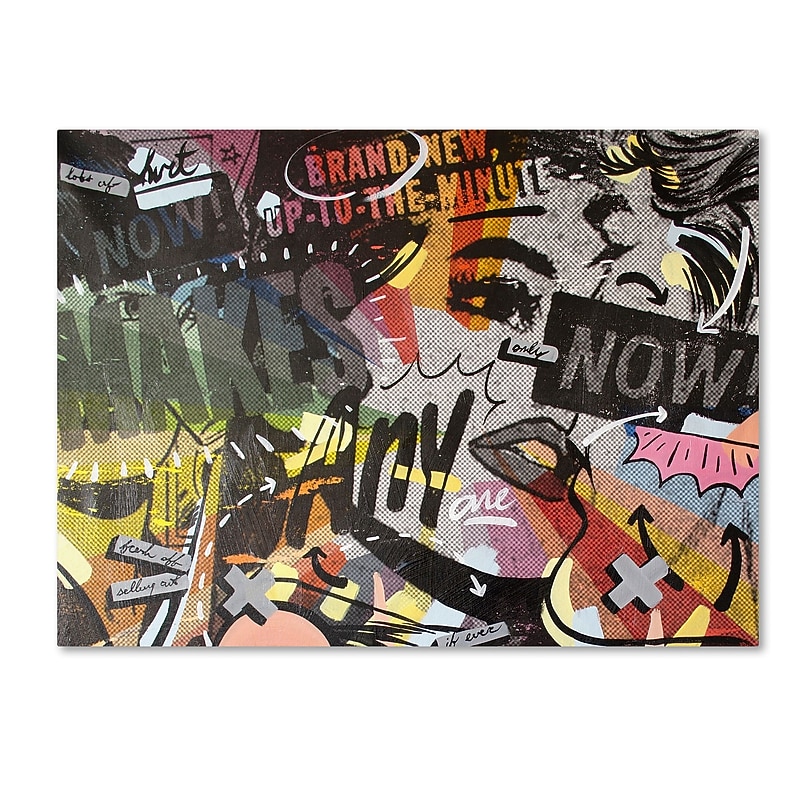 Trademark Fine Art ''Anyone Now'' by Dan Monteavaro 14" x 19" Canvas Art (ALI0967-C1419GG) image 1