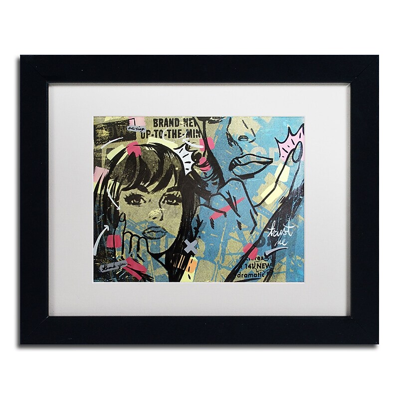 Trademark Fine Art ''New Dramatic'' by Dan Monteavaro 11" x 14" White Matted Black Frame (ALI0969-B1114MF) image 1