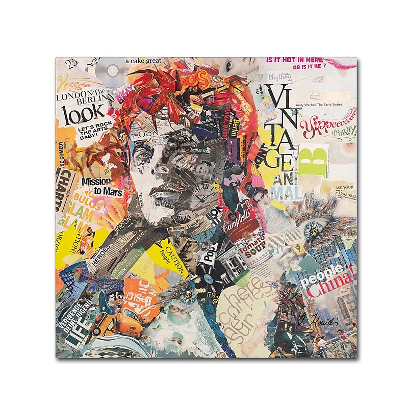 Trademark Fine Art ''Moonage Daydream'' by Ines Kouidis 35" x 35" Canvas Art (ALI0992-C3535GG) image 1