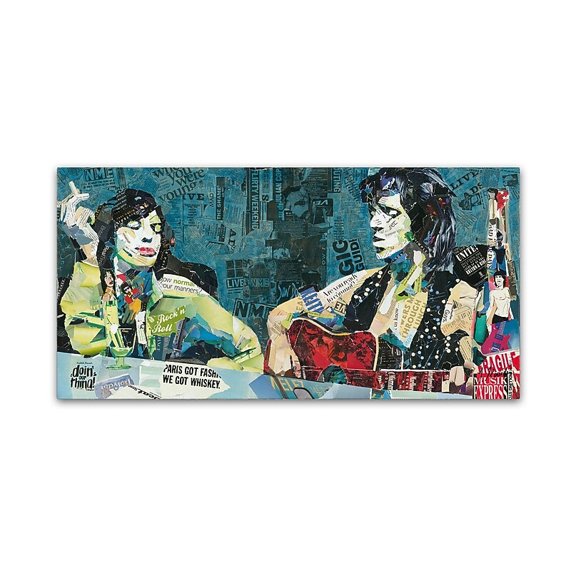 Trademark Fine Art ''Doin' Our Thing'' by Ines Kouidis 24" x 47" Canvas Art (ALI1000-C2447GG) image 1