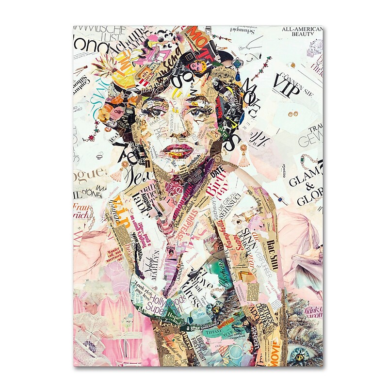Trademark Fine Art ''Glam & Glory'' by Ines Kouidis 24" x 32" Canvas Art (ALI1003-C2432GG) image 1