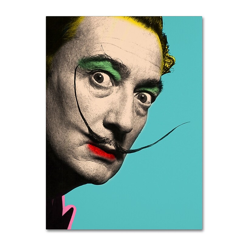 Trademark Fine Art ''Salvador Dali'' by Mark Ashkenazi 24" x 32" Canvas Art (ALI1005-C2432GG) image 1
