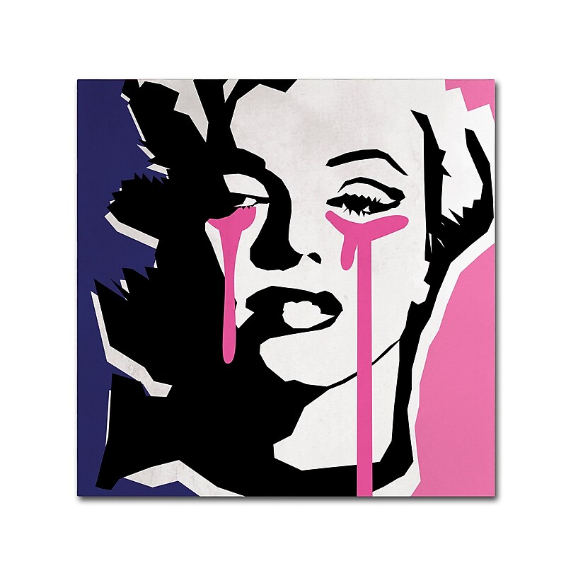 Trademark Fine Art ''Marilyn Monroe III'' by Mark Ashkenazi 24" x 24" Canvas Art (ALI1009-C2424GG) image 1