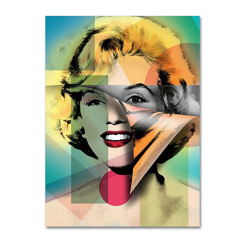 Trademark Fine Art ''Marilyn Monroe IV'' by Mark Ashkenazi 35" x 47" Canvas Art (ALI1010-C3547GG) image 1