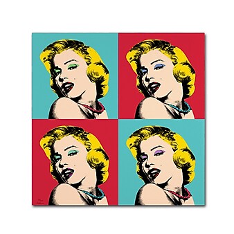 Trademark Fine Art ''Pop Art Collage'' by Mark Ashkenazi 18" x 18" Canvas Art (ALI1015-C1818GG)