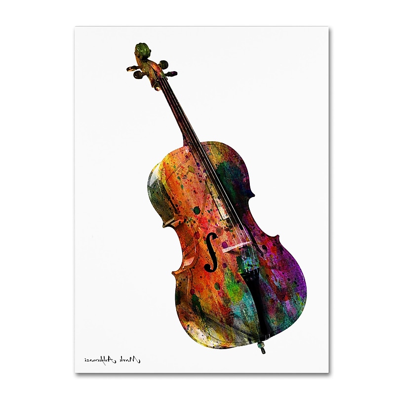 Trademark Fine Art ''Chello'' by Mark Ashkenazi 24" x 32" Canvas Art (ALI1018-C2432GG) image 1