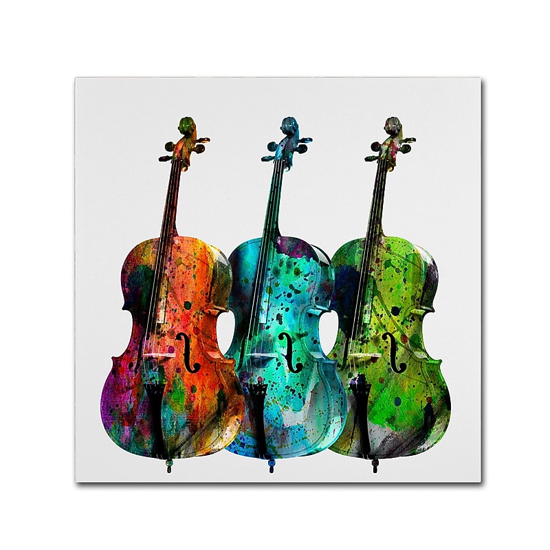 Trademark Fine Art ''Cello'' by Mark Ashkenazi 24" x 24" Canvas Art (ALI1019-C2424GG) image 1