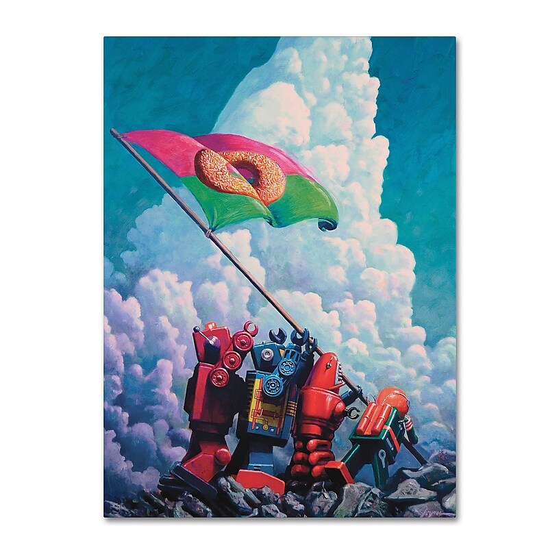 Trademark Fine Art ''IO Jima'' by Eric Joyner 18" x 24" Canvas Art (ALI1029-C1824GG) image 1