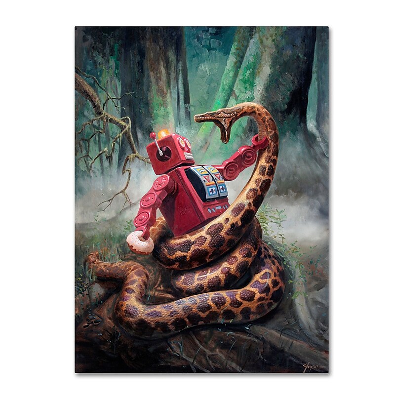 Trademark Fine Art ''All Wrapped Up'' by Eric Joyner 18" x 24" Canvas Art (ALI1042-C1824GG) image 1