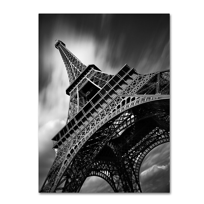 Trademark Fine Art ''Eiffel Tower Study II'' by Moises Levy 24" x 32" Canvas Art (ALI1056-C2432GG) image 1