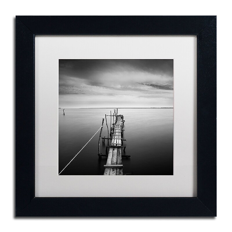 Trademark Fine Art ''Direction'' by Moises Levy 11" x 11" White Matted Black Frame (ALI1058-B1111MF) image 1