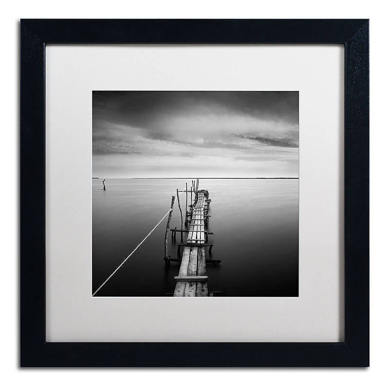 Trademark Fine Art ''Direction'' by Moises Levy 16" x 16" White Matted Black Frame (ALI1058-B1616MF) image 1