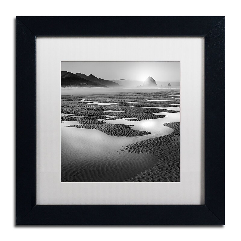 Trademark Fine Art ''Path'' by Moises Levy 11" x 11" White Matted Black Frame (ALI1059-B1111MF) image 1