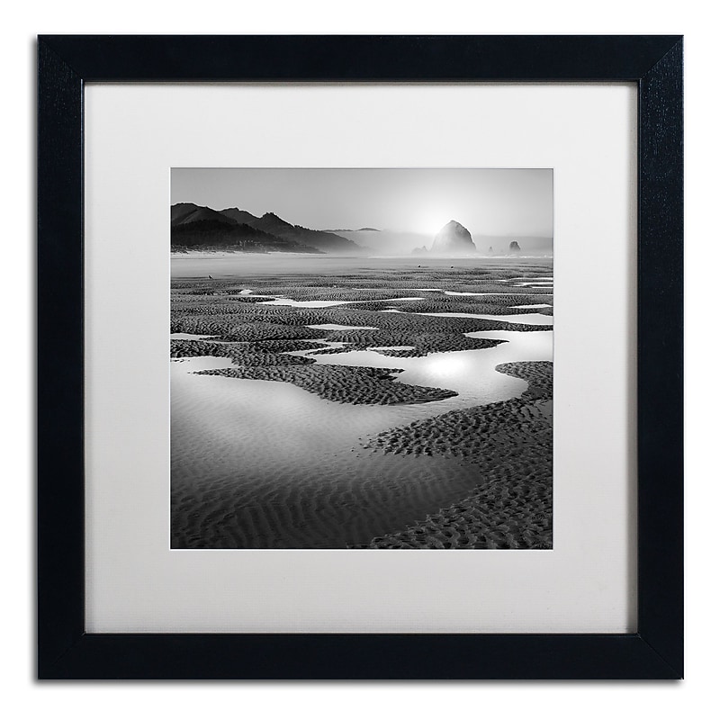 Trademark Fine Art ''Path'' by Moises Levy 16" x 16" White Matted Black Frame (ALI1059-B1616MF) image 1