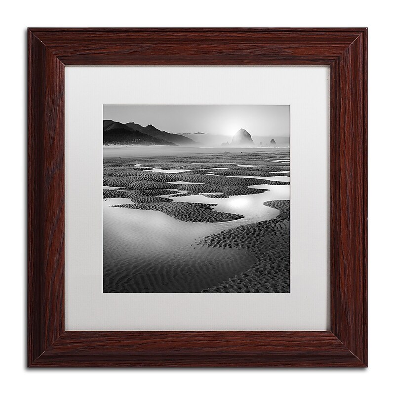 Trademark Fine Art ''Path'' by Moises Levy 11" x 11" White Matted Wood Frame (ALI1059-W1111MF) image 1