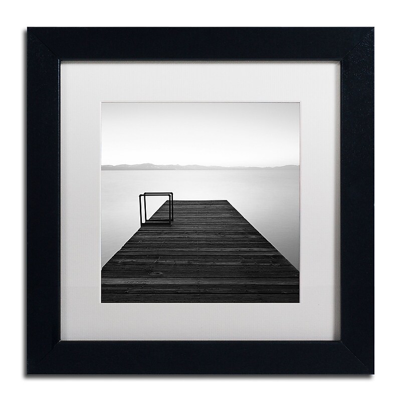 Trademark Fine Art ''Cube'' by Moises Levy 11" x 11" White Matted Black Frame (ALI1061-B1111MF) image 1