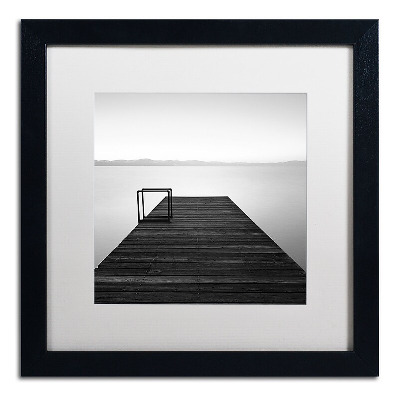 Trademark Fine Art ''Cube'' by Moises Levy 16" x 16" White Matted Black Frame (ALI1061-B1616MF) image 1