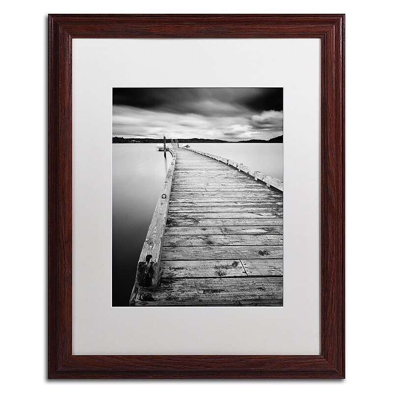 Trademark Fine Art ''Motchia'' by Moises Levy 16" x 20" White Matted Wood Frame (ALI1062-W1620MF) image 1