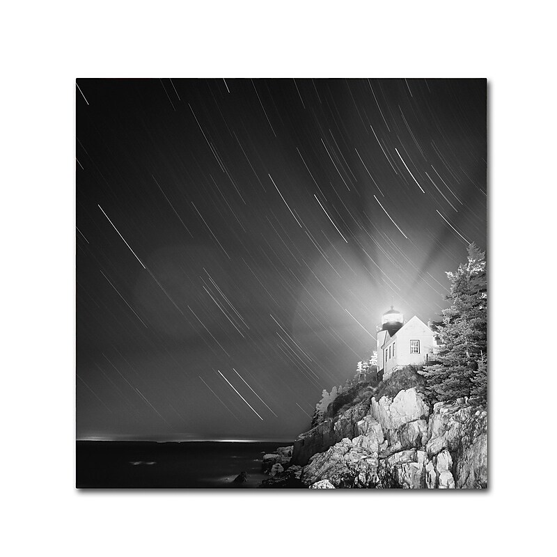 Trademark Fine Art ''Bass Harbor Sky'' by Moises Levy 18" x 18" Canvas Art (ALI1064-C1818GG) image 1